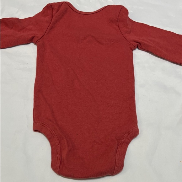 “Bundle 10/$13” Carter's 3M Cozy Red Long Sleeve baby outfit Bodysuit - Picture 6 of 6